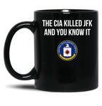 Cia Killed Jfk Black Coffee Mug, Gift Coffee Mug