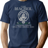 Clan Macneil Of Barra Crest Scottish Surname Tartan Thistle Vintage T-Shirt for Men & Women, T-Shirts Graphic Tee - Navy