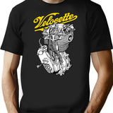 Classic British Motorcycle Engine - Velocette Ktt350 T-Shirt for Men & Women, T-Shirts Graphic Tee - Black