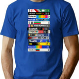 Classic Full Stack Of Retro Blank Vhs Tapes T-Shirt for Men & Women, T-Shirts Graphic Tee - Blue