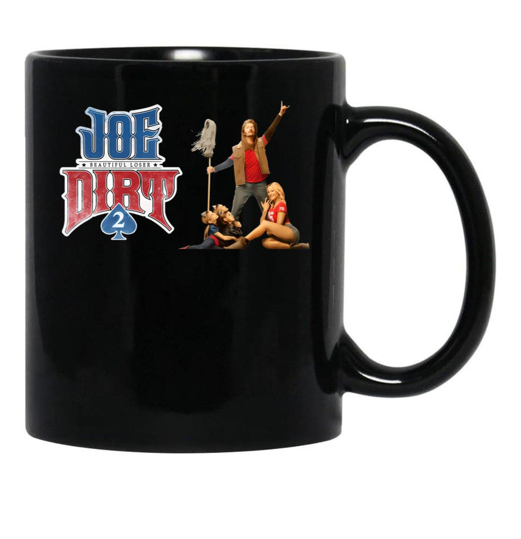 Classic Joe Dirt Funny Gift Men Women Black Coffee Mug - Black