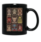 Classic Monsters (3) 4 Black Coffee Mug, Gift Coffee Mug - Black