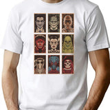 Classic Monsters (3) 4 Premium Heavyweight Cotton T-Shirt - White