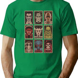 Classic Monsters (3) 4 Premium Heavyweight Cotton T-Shirt - Green