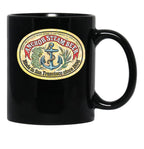 Classic Vintage Anchor Premium Steam Beer Black Coffee Mug, Gift Coffee Mug - Black