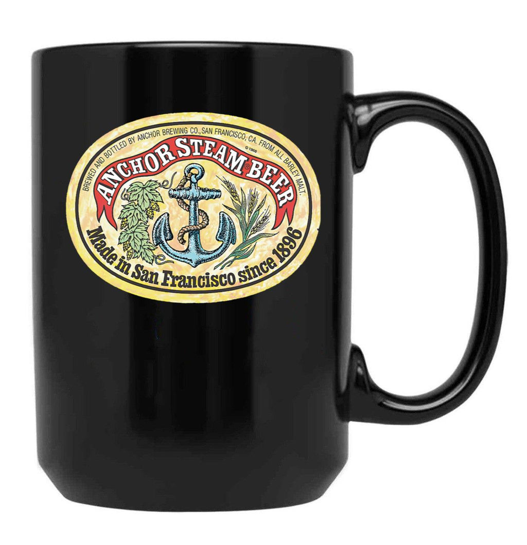 Classic Vintage Anchor Premium Steam Beer Black Coffee Mug, Gift Coffee Mug
