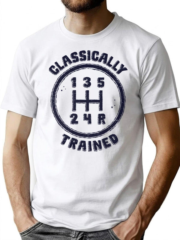 Classically Trained T-Shirt for Men & Women, T-Shirts Graphic Tee - White