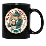 Classy Birra Moretti Logo Essential Black Coffee Mug, Gift Coffee Mug - Black