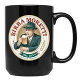 Classy Birra Moretti Logo Essential Black Coffee Mug, Gift Coffee Mug