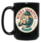 Classy Birra Moretti Logo Essential Black Coffee Mug, Gift Coffee Mug