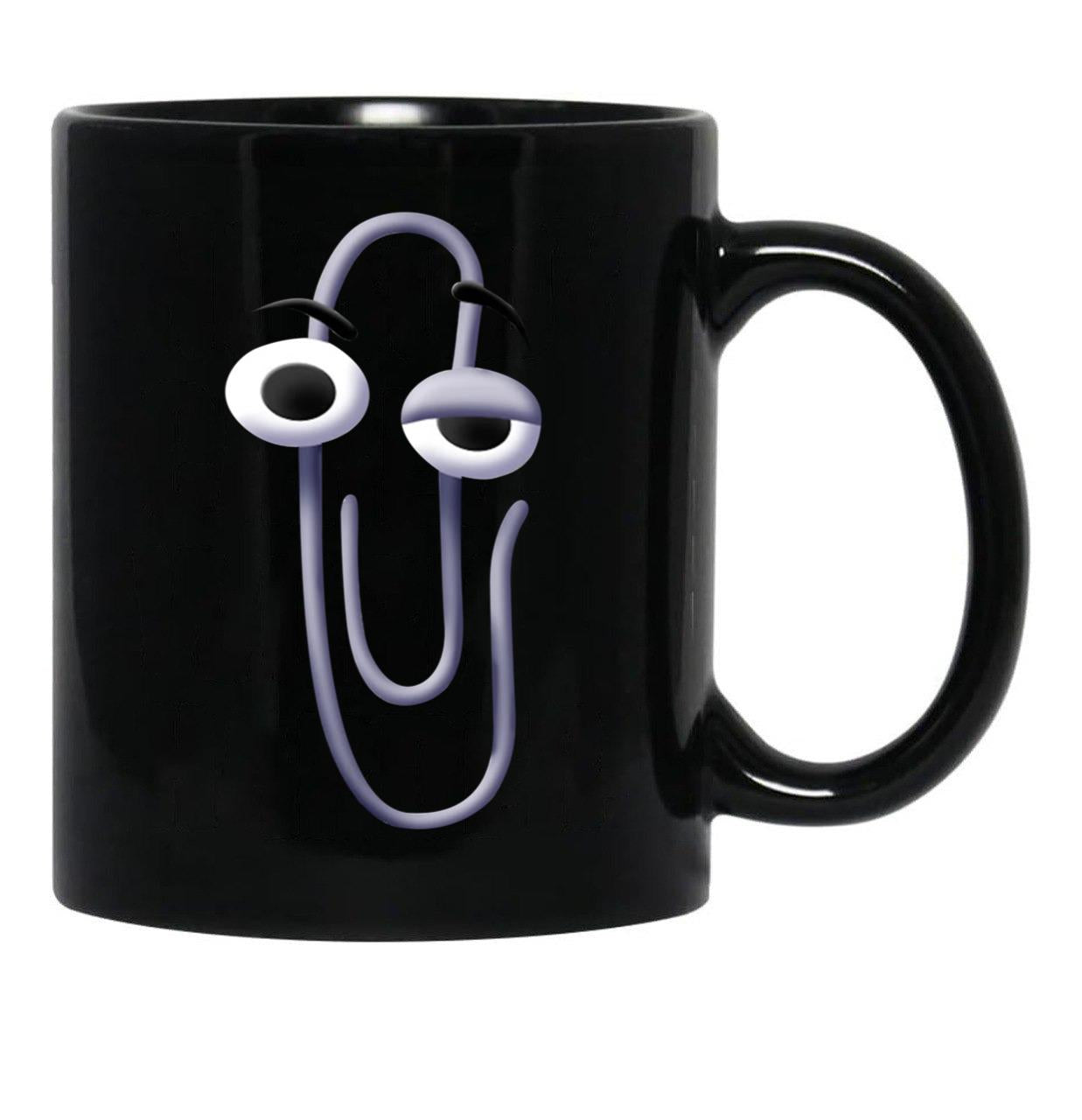 Clippy (2) Black Coffee Mug, Gift Coffee Mug - Black