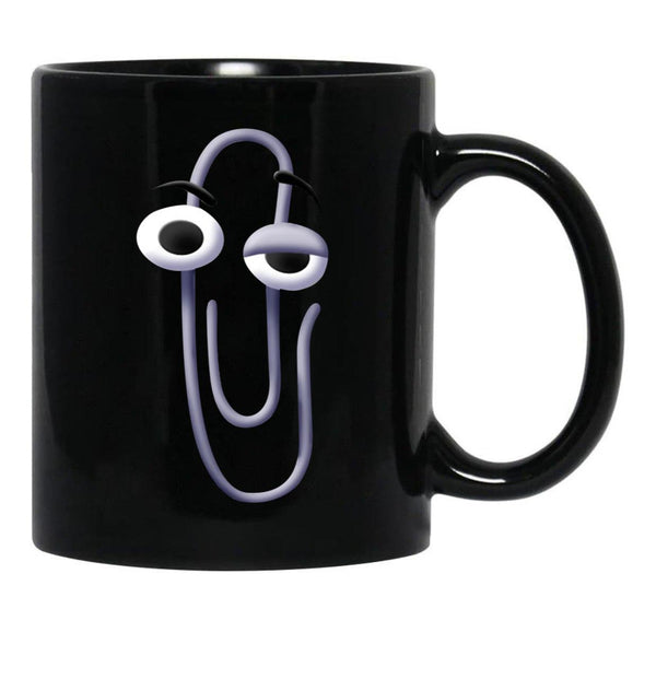 Clippy (2) Black Coffee Mug, Gift Coffee Mug - Black