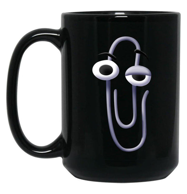 Clippy (2) Black Coffee Mug, Gift Coffee Mug - Black