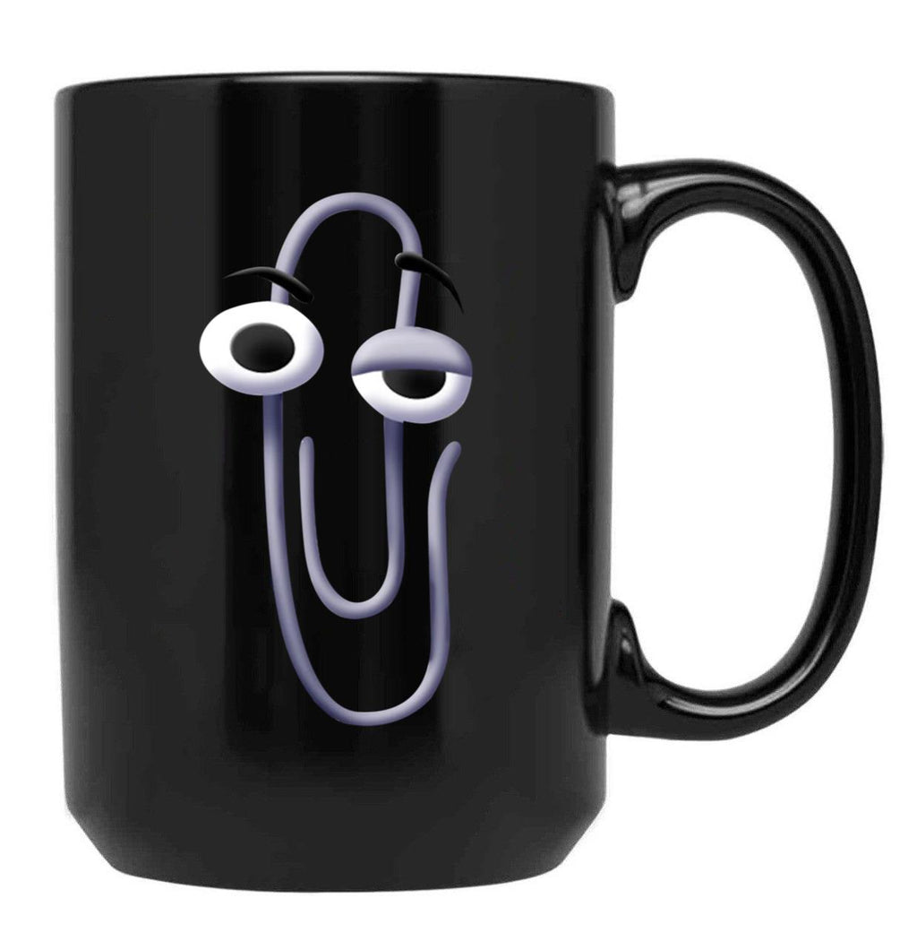 Clippy (2) Black Coffee Mug, Gift Coffee Mug