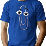 Clippy (2) Premium Heavyweight Cotton T-Shirt - Blue