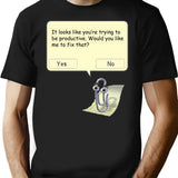 Clippy Premium Heavyweight Cotton T-Shirt - Black