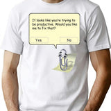 Clippy Premium Heavyweight Cotton T-Shirt - White