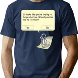 Clippy Premium Heavyweight Cotton T-Shirt - Navy