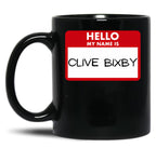 Clive Bixby Black Coffee Mug, Gift Coffee Mug