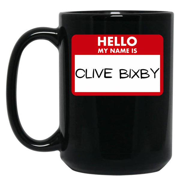 Clive Bixby Black Coffee Mug, Gift Coffee Mug - Black