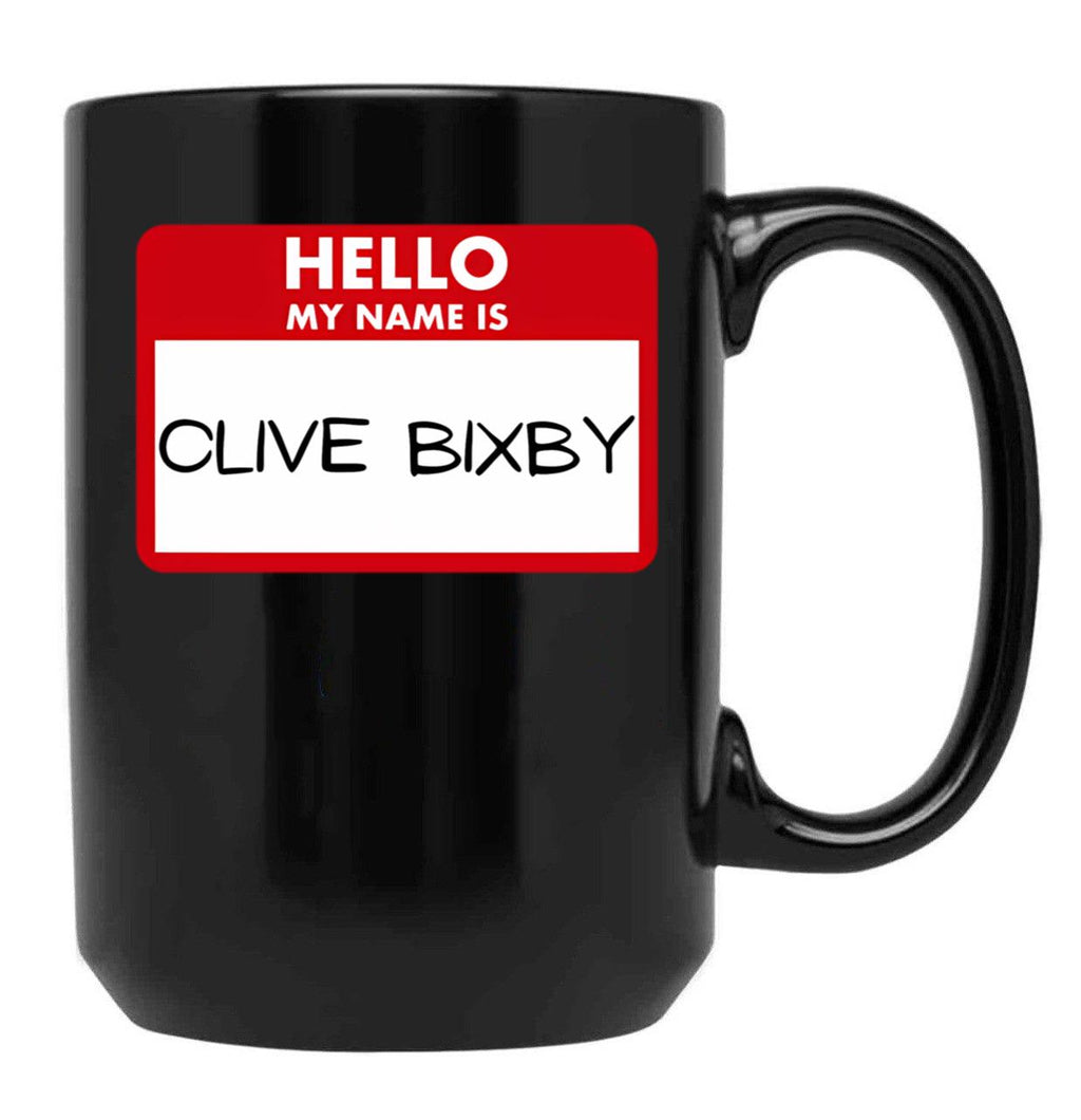 Clive Bixby Black Coffee Mug, Gift Coffee Mug