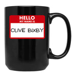 Clive Bixby Black Coffee Mug, Gift Coffee Mug