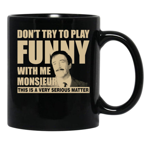 Clouseau Black Coffee Mug, Gift Coffee Mug - Black