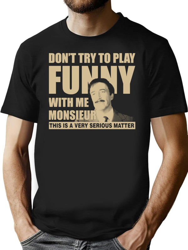 Clouseau Premium Heavyweight Cotton T-Shirt - Black
