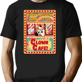Clown Cafe With Art The Clown T-Shirt for Men & Women, T-Shirts Graphic Tee - Black