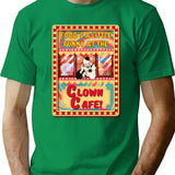 Clown Cafe With Art The Clown T-Shirt for Men & Women, T-Shirts Graphic Tee - Green