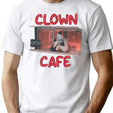 Clown Cafe T-Shirt for Men & Women, T-Shirts Graphic Tee - White