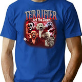 Clown Christmas Halloween Horror Movie Horror T-Shirt for Men & Women, T-Shirts Graphic Tee - Blue