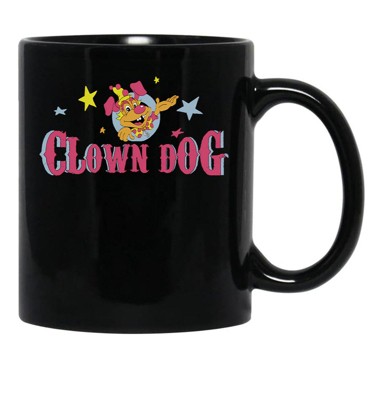 Clown Dog Black Coffee Mug, Gift Coffee Mug - Black
