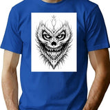 Clown Girl T-Shirt for Men & Women, T-Shirts Graphic Tee - Blue