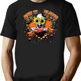 Clown Happy Holliday Halloween T-Shirt for Men & Women, T-Shirts Graphic Tee - Black
