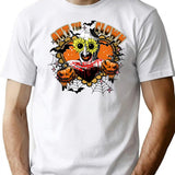 Clown Happy Holliday Halloween T-Shirt for Men & Women, T-Shirts Graphic Tee - White