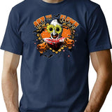 Clown Happy Holliday Halloween T-Shirt for Men & Women, T-Shirts Graphic Tee - Navy