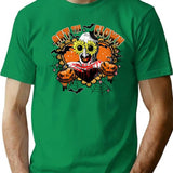 Clown Happy Holliday Halloween T-Shirt for Men & Women, T-Shirts Graphic Tee - Green