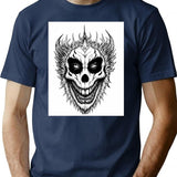 Clown Machine (2) T-Shirt for Men & Women, T-Shirts Graphic Tee - Navy