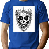 Clown Machine (2) T-Shirt for Men & Women, T-Shirts Graphic Tee - Blue