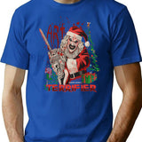 Clown Sa.Nta Te.Rrifier 3 T-Shirt for Men & Women, T-Shirts Graphic Tee - Blue