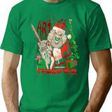 Clown Santa - Terrifier Christmas T-Shirt for Men & Women, T-Shirts Graphic Tee - Green