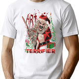 Clown Santa Terrifier T-Shirt for Men & Women, T-Shirts Graphic Tee - White