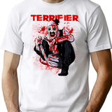 Clown Terrifier Character T-Shirt for Men & Women, T-Shirts Graphic Tee - White