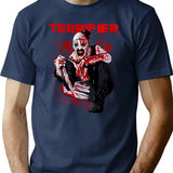 Clown Terrifier Character T-Shirt for Men & Women, T-Shirts Graphic Tee - Navy