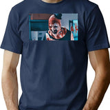 Clown Terrifier Horror Scary Movie T-Shirt for Men & Women, T-Shirts Graphic Tee - Navy