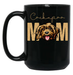 Cockapoo Mom Dog Mom Shirt Gift Idea For Cockapoo Owner Slim Fit T-Shirt Black Coffee Mug, Gift Coffee Mug