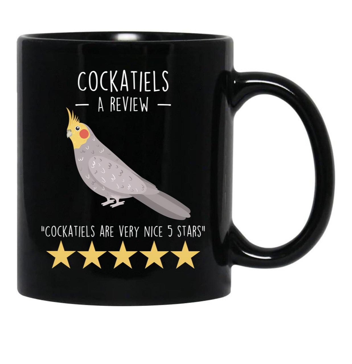 Cockatiel Review Black Coffee Mug, Gift Coffee Mug - Black