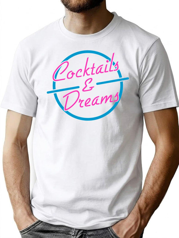 Cocktails Dreams Premium Heavyweight Cotton T-Shirt - White