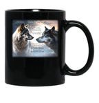 Code Of The Wolf Black Coffee Mug - Black